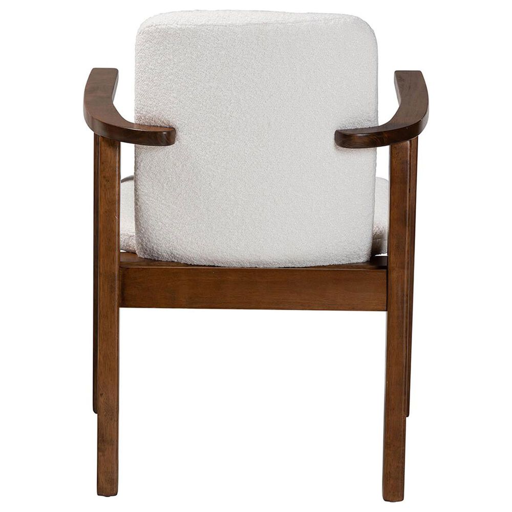 Baxton Studio Miyagi Arm Chair in Walnut Brown, , large