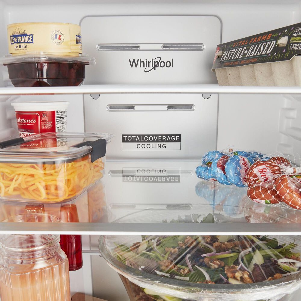 Whirlpool 12.9 Cu. Ft. Counter-Depth Wide Bottom-Freezer Refrigerator in Black, , large