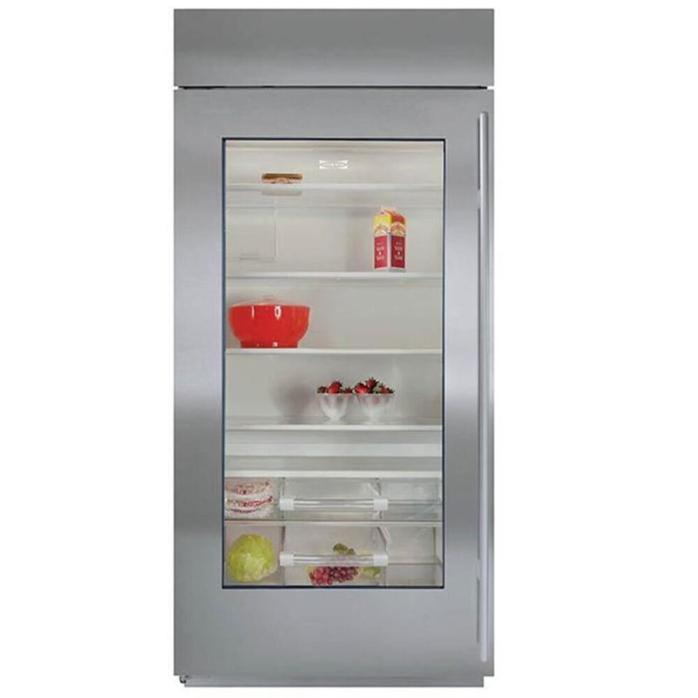 Sub Zero 23.5 Cu. Ft. Built-In Refrigerator w/ Glass Door, , large