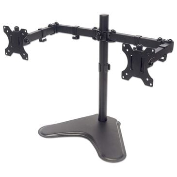 Manhattan Dual Monitor Stand with Double-Link Swing Arms for 13" - 32" Displays in Black, , large