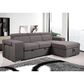 Amalfi Home Furniture Positano 2-Piece Sleeper Sectional in Urban Pepper, , large