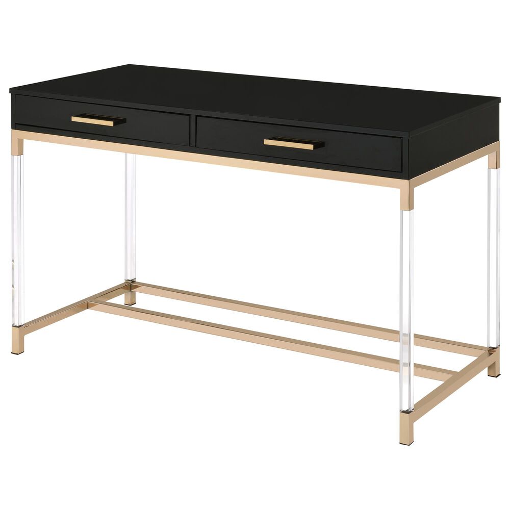 Gunnison Co. Adiel Writing Desk with USB Port in Black, , large