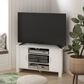 HOMLUX 42.1" Modern TV Stand Entertainment Center with 2-Door in White, , large
