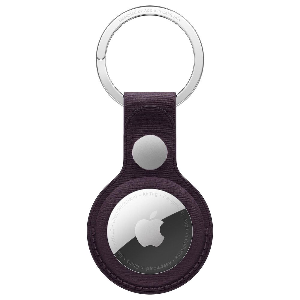 Apple FineWoven Key Ring for AirTag in Blackberry, , large