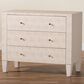 Baxton Studio Leyna 3-Drawer Storage Cabinet in Beige, , large