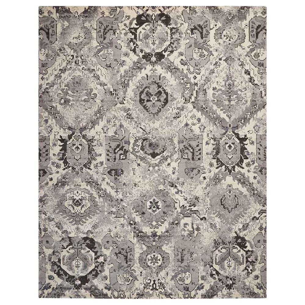 Nourison Twilight TWI03 9"9" x 13"9" Ivory and Grey Area Rug, , large