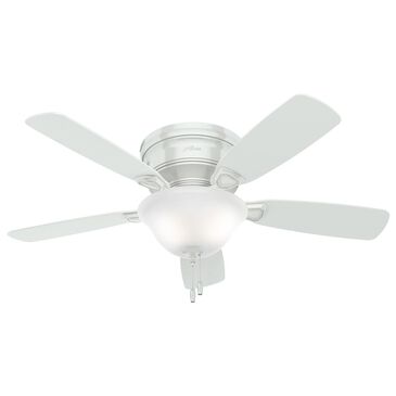 Hunter Low Profile ENERGY STAR 48" Ceiling Fan with Light in White, , large