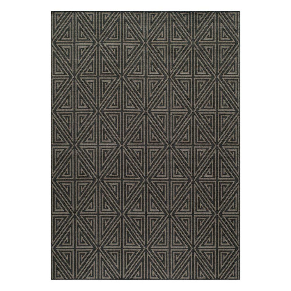 Momeni Baja BAJ-4 5'3" x 7'6" Charcoal Area Rug, , large
