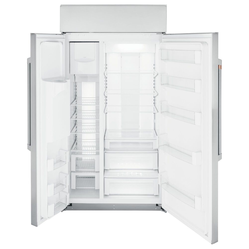 Cafe 24.5 Cu. Ft. Smart Built-in Side-by-Side Refrigerator with Dispenser in Stainless Steel, , large