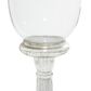 Maple and Jade 7" x 22" Hurricane Lamp in Silver, , large