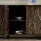 Classic Home Ledro 4-Door Buffet in Dark Brown, , large