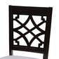 Baxton Studio Mael Side Chair in Dark Brown (Set of 2), , large