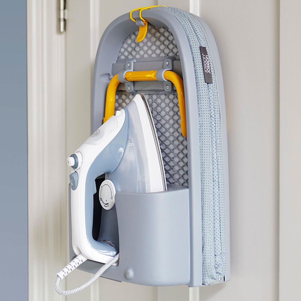 Joseph Joseph Pocket Folding Table-Top Ironing Board in Grey and Yellow, , large