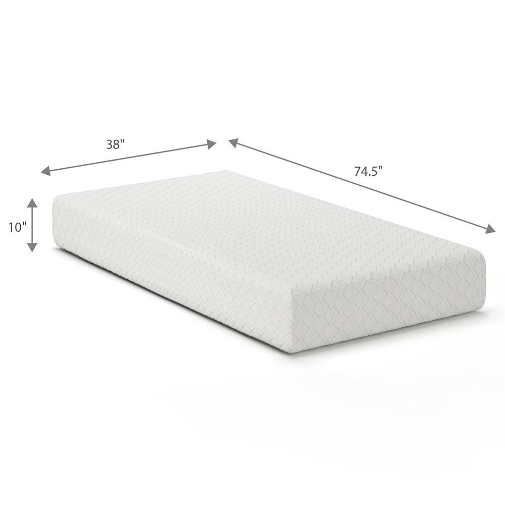 Ashley Chime 10" Firm Tight Top Foam Twin Mattress, , large