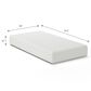 Ashley Chime 10" Firm Tight Top Foam Twin Mattress, , large