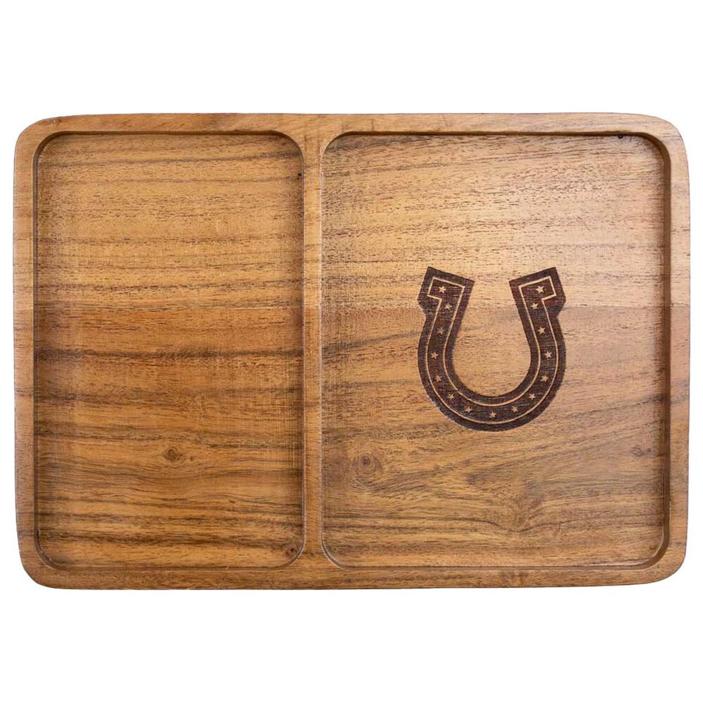 The Royal Standard Horseshoe Etched Wood Valet Tray in Natural, , large