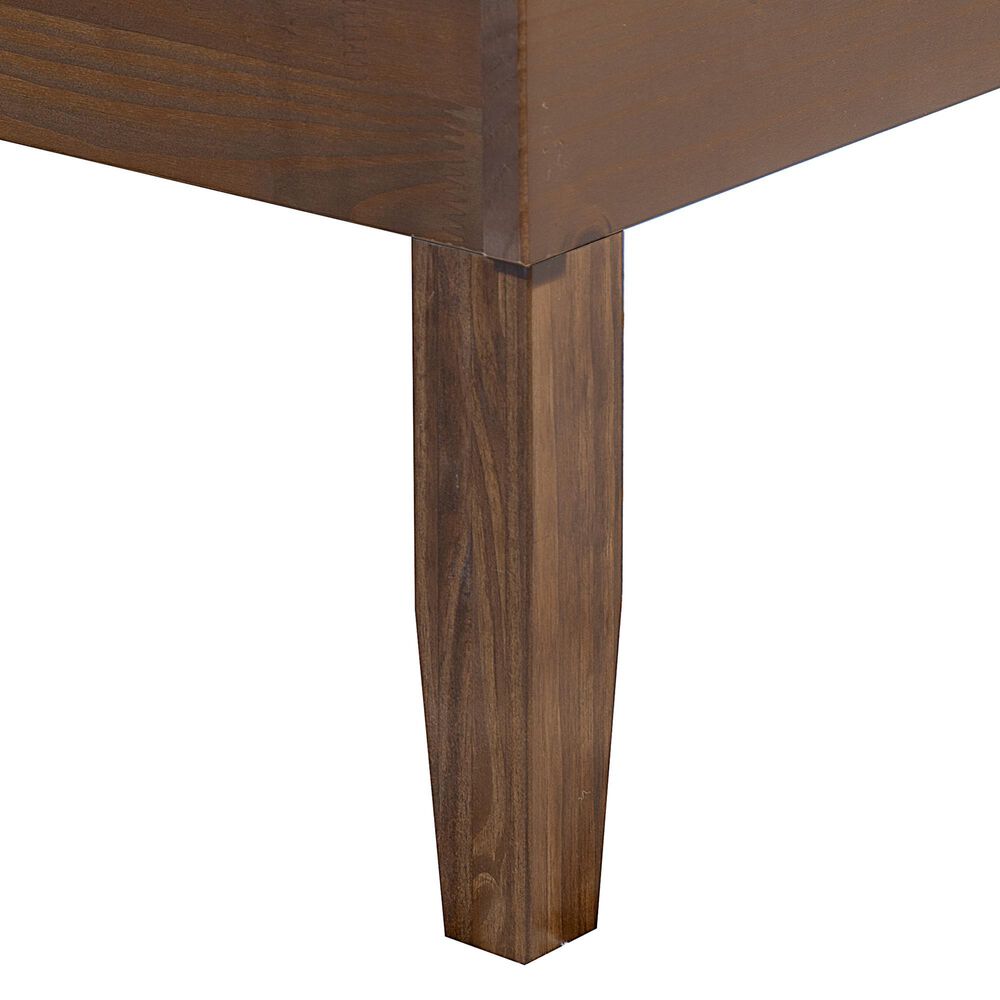 Linon Home Decor Polly Twin Platform Bed in Rich Walnut, , large