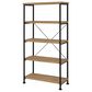Pacific Landing Analiese 4-Shelf Bookshelf in Mango and Black, , large