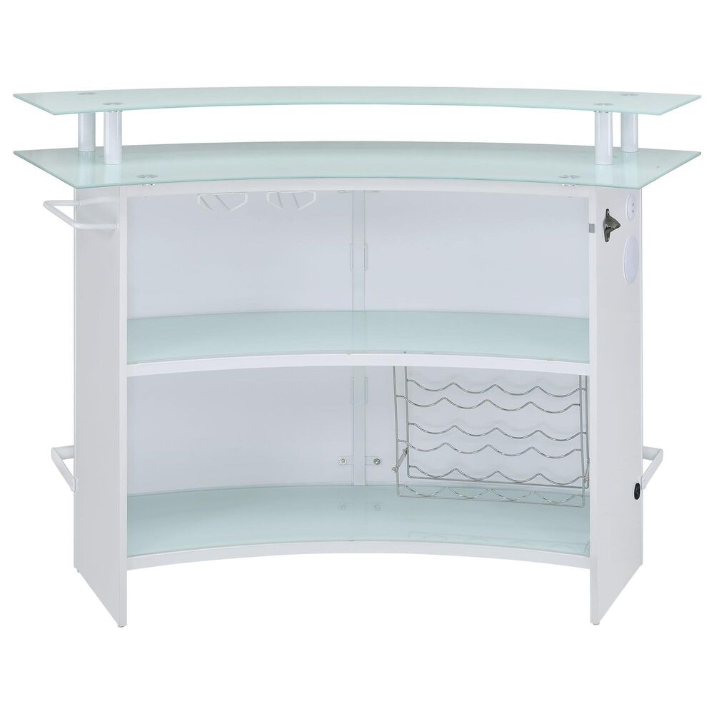 Mayberry Hill Valentina Bar Table in White, , large