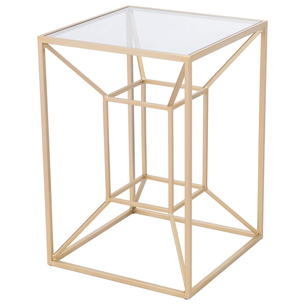 Zuo Modern Canyon Side Table in Gold, , large