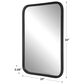Salt & Light 30" x 20" Wall Mirror in Matte Black, , large