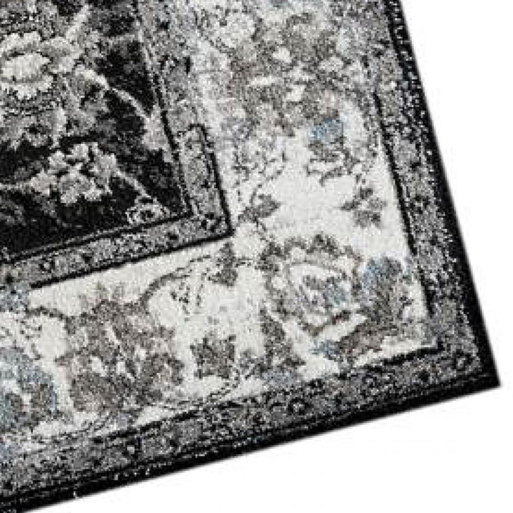 Amer Rugs Alexandria 4&#39; x 6&#39; Black and Ivory Area Rug, , large