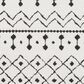 Surya Moroccan Shag 2" x 3" Black and White Area Rug, , large