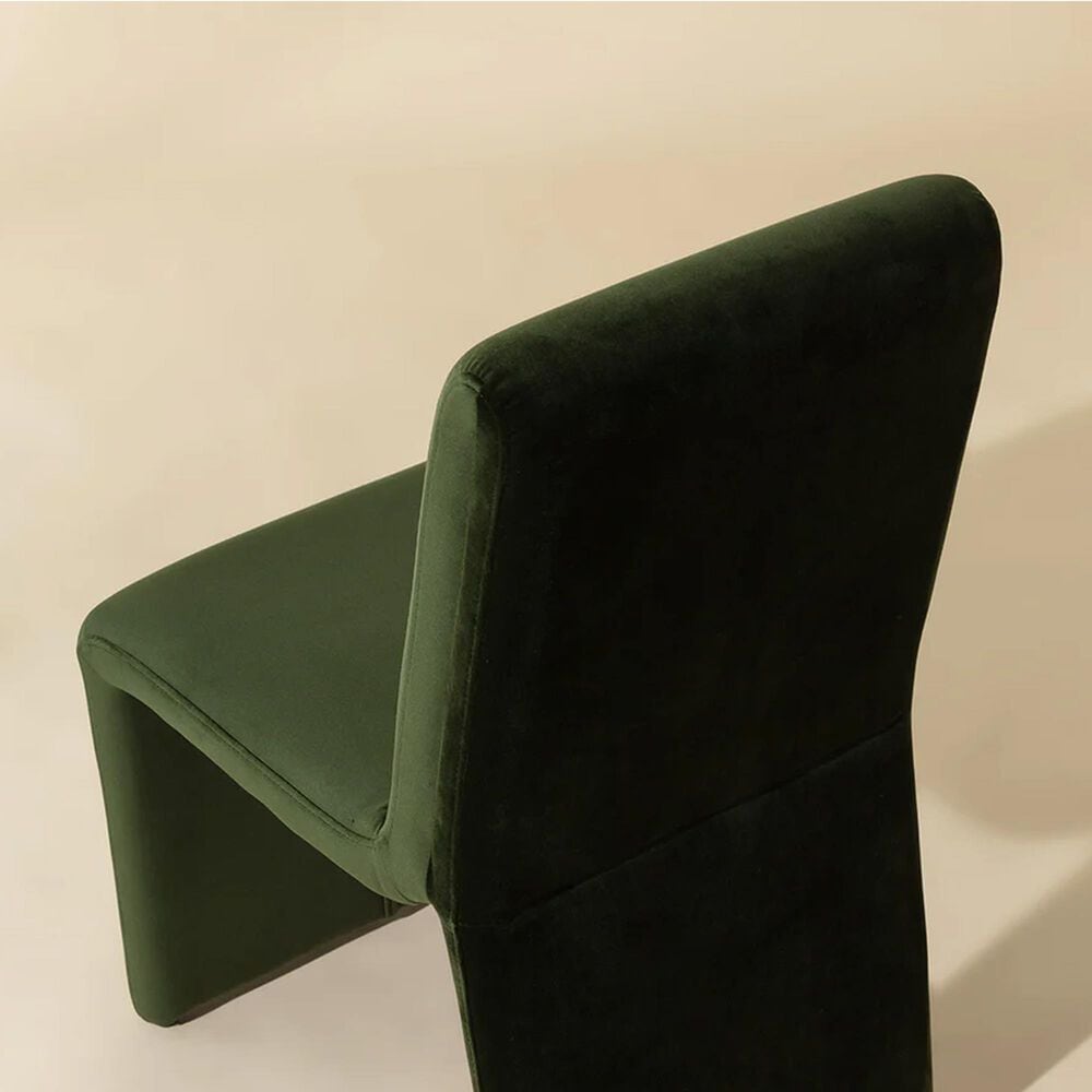 Club Collection By Sunpan Cascata Side Chair in Moss Green, , large