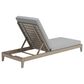Homestyles Sustain Patio Chaise Lounge with Gray Cushion in Stain Brown, , large