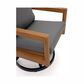 Clear Creek Collection Cove Club Swivel Rocker in Charcoal, , large