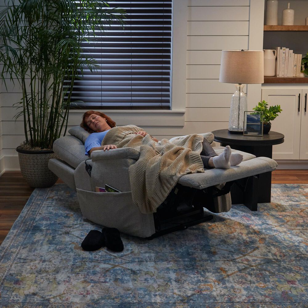Flexsteel Zecliner Petite Power Lift Recliner in Dove, , large