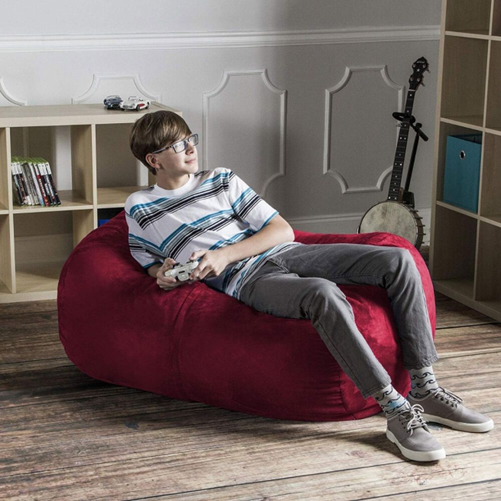 Jaxx 4&#39; Lounger Bean Bag in Cherry, , large