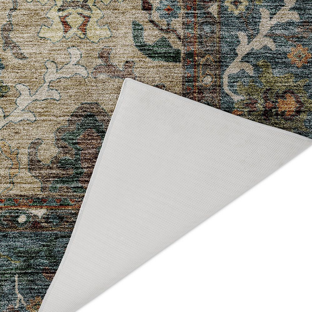 Dalyn Rug Company Silk Road Aqua, Ivory, Teal, Aloe, Brown, Taupe and Beige 8&#39; x 10&#39; Area Rug, , large