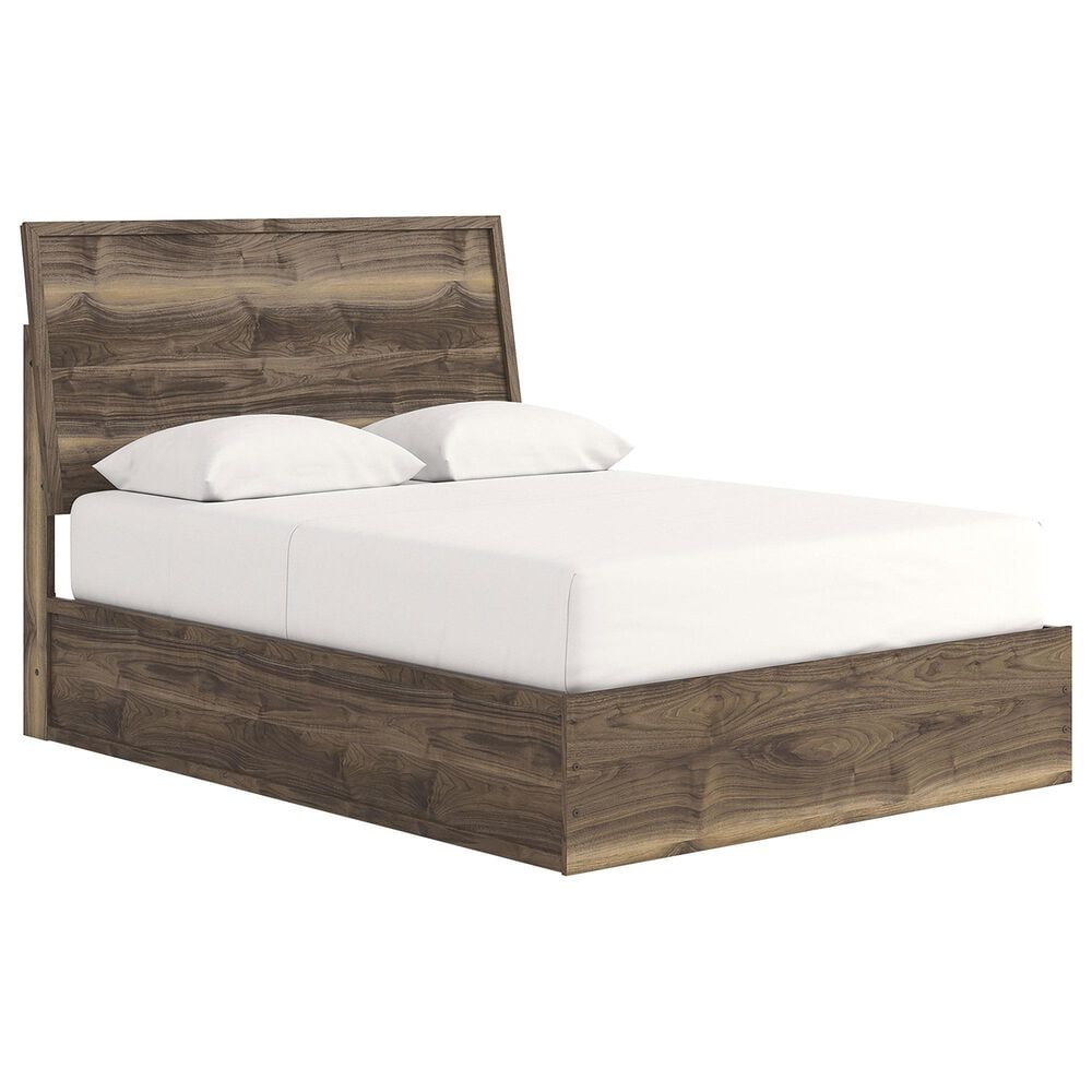 Ashley Chirason Queen Platform Bed in Warm Natural Brown, , large