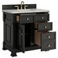 James Martin Vanities Brookfield 36" Single Bathroom Vanity in Black Onyx with 3 cm Eternal Jasmine Pearl Quartz Top and Rectangular Sink, , large