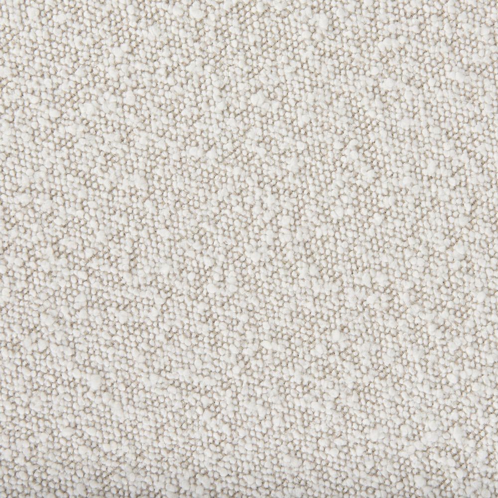 Mercana Amelia Upholstered Bench with Cream Boucle Cushion Seat in Black, , large