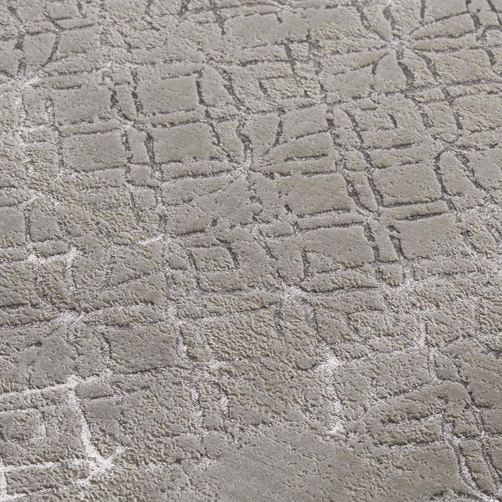 Feizy Micah Beige and Silver 3&#39;11&quot; x 6&#39; Area Rug, , large