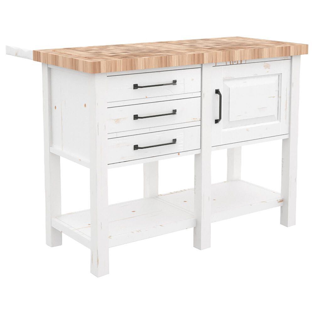 Declan Dining Champlain Kitchen Island in Dove White, , large