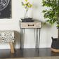 Uma Enterprises Modern Accent Table in Black, Brown and Gray, , large