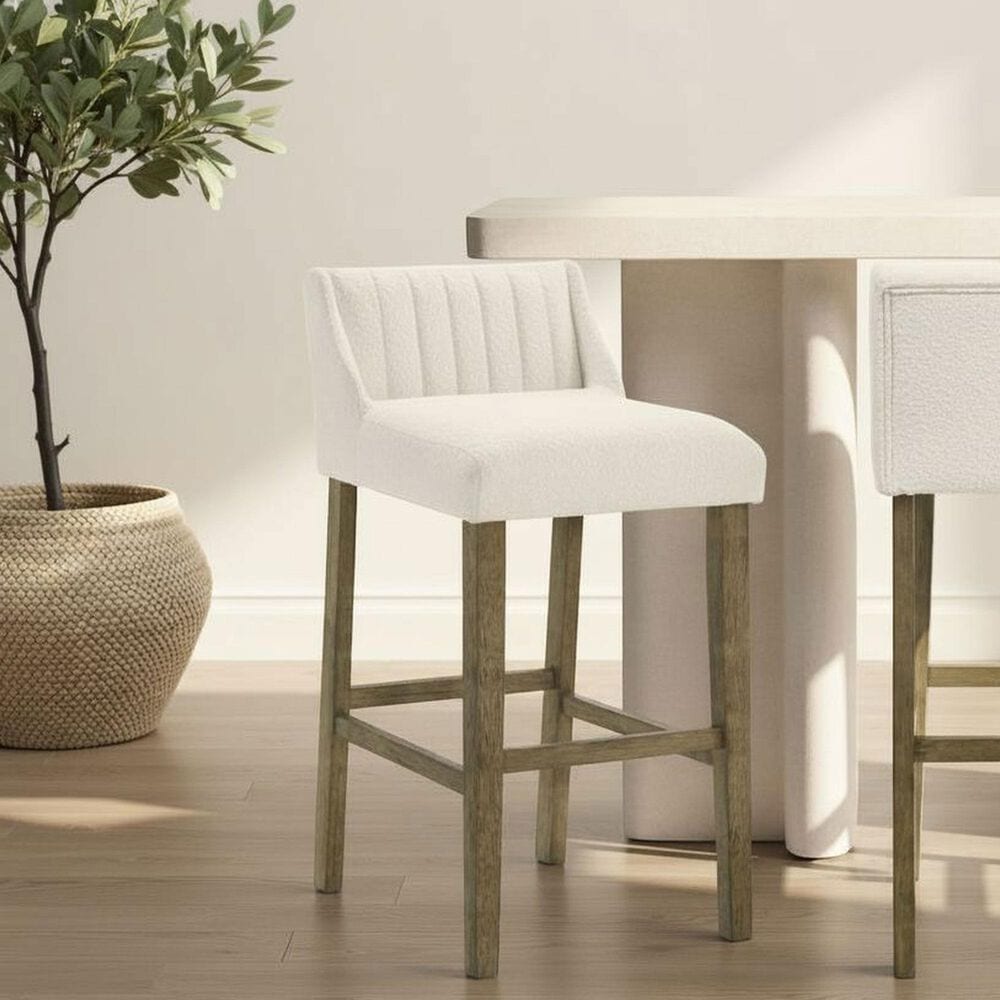 Armen Living Fauna Bar Height Stool in Putty Brown, , large