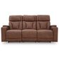 Ashley Point Clear Power Reclining Sofa in Caramel, , large