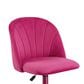 Linon Home Decor Adalynn Swivel Desk Chair with Hot Pink Cushion in Pink, , large