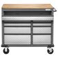 Gladiator 41" 9-Drawer Mobile Tool Workbench with Wood Top in Hammered Granite, , large