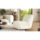 Jennifer Taylor Home Rearden Manual Swivel Glider Recliner in Pearl White, , large