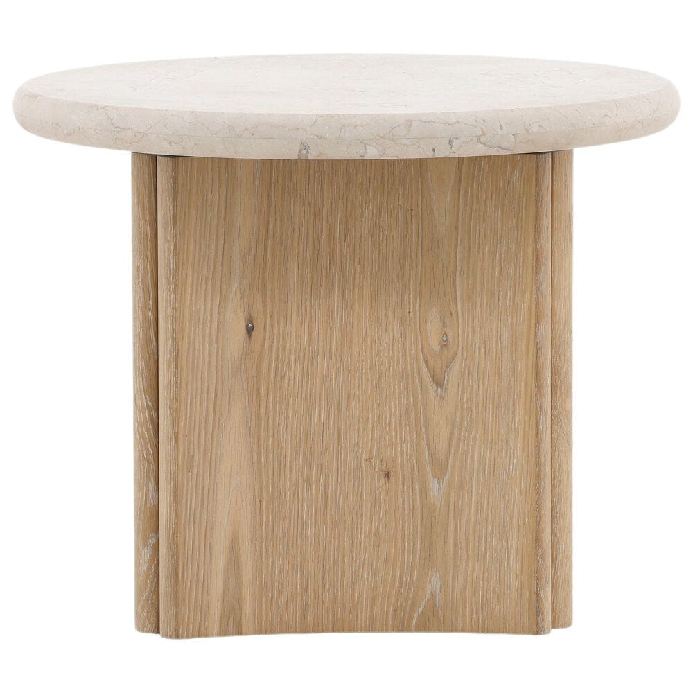 Blue Sun Designs Oja End Table in Natural and Cream, , large