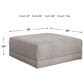 Ashley Katany Oversized Accent Ottoman in Shadow, , large