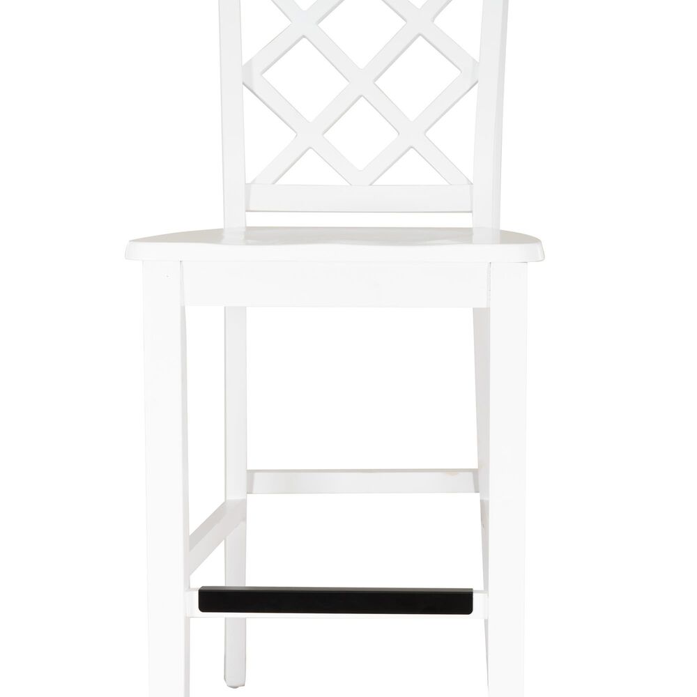 Linon Home Decor Mayfair Counter Stool in White, , large