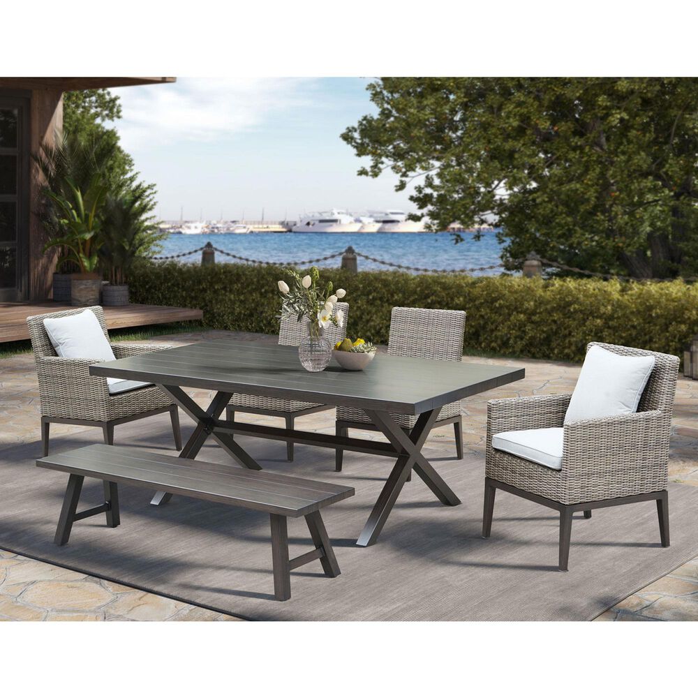 Steve Silver Co. Marina Patio Arm Chair in Tan, , large