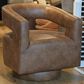 Golden Wave Furniture Swivel Chair in Saddle, , large