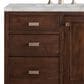 James Martin Vanities Addison 30" Single Bathroom Vanity in Mid-Century Acacia with 3 cm Victorian Silver Quartz Top and Rectangular Sink, , large
